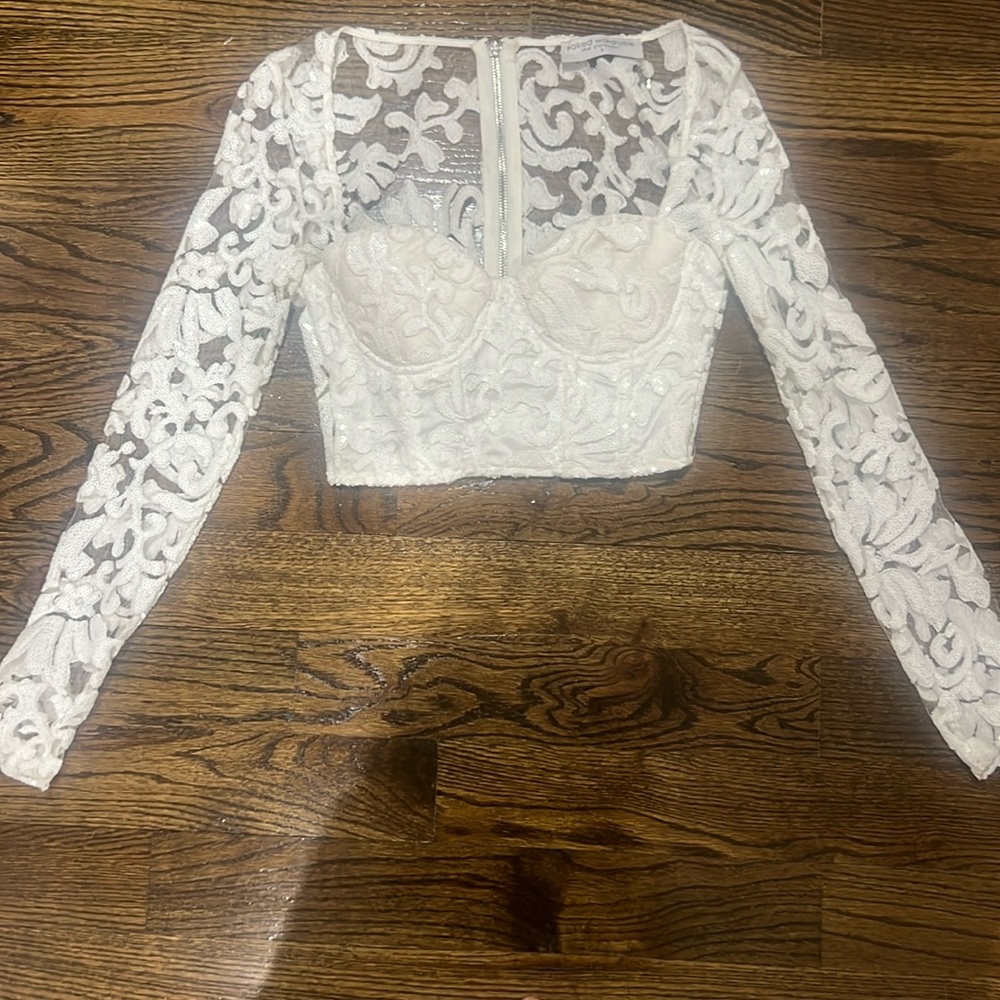 Lace crop top